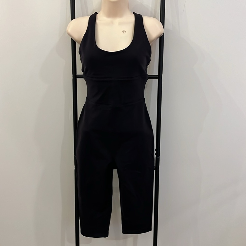 ALO Yoga Airbrush Physique Onesie Black Jumpsuit Bodysuit - Picture 5 of 16